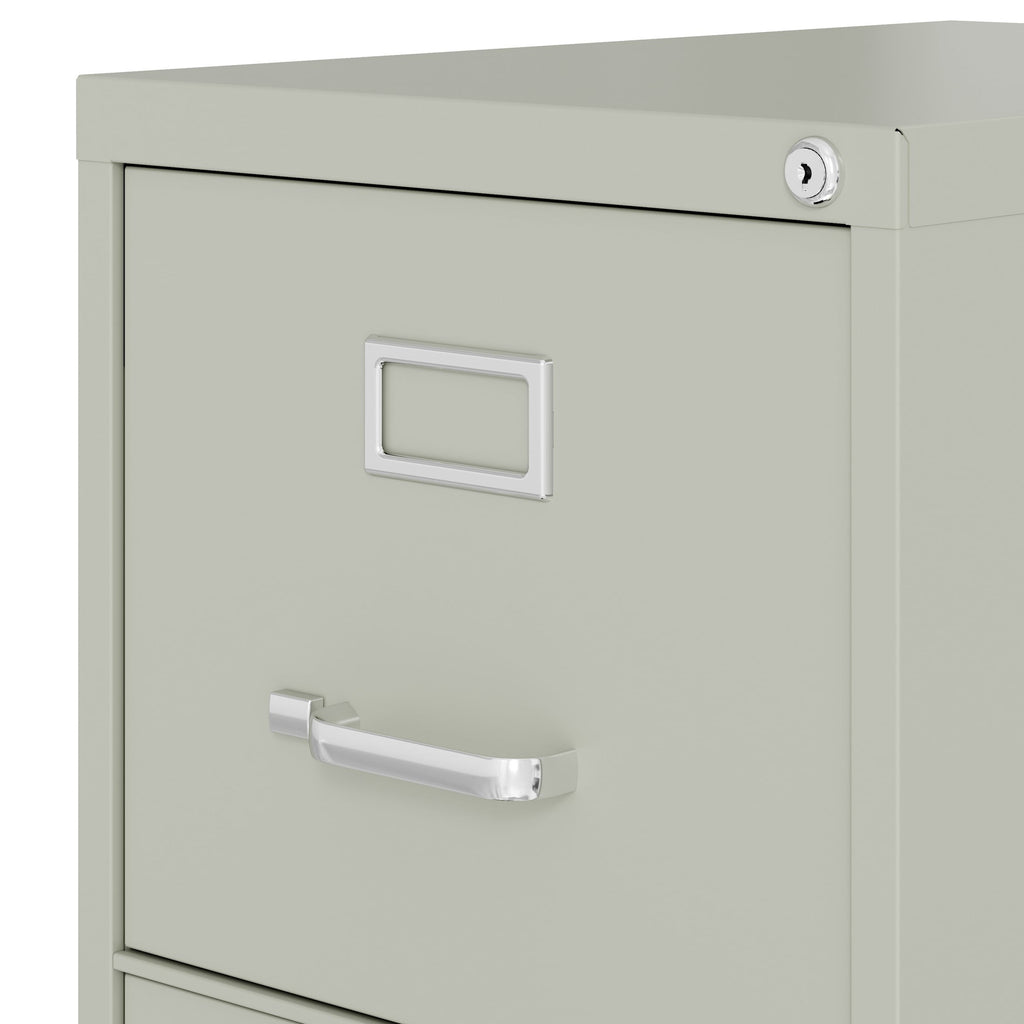 Hirsh 22" Deep 3 Drawer Letter Width Vertical File Cabinet, Commercial Grade, Gray