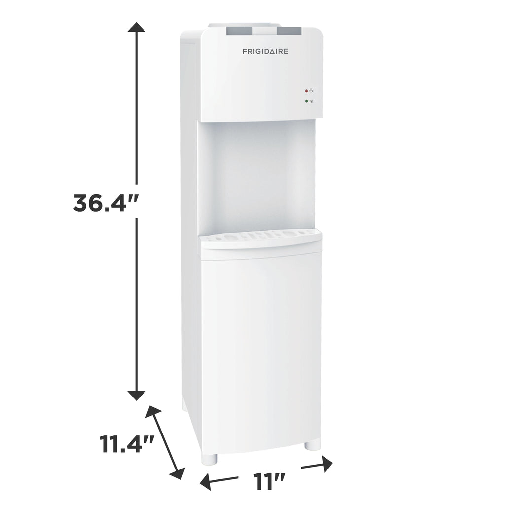 Frigidaire, Top Loading Hot and Cold Water Dispenser, White