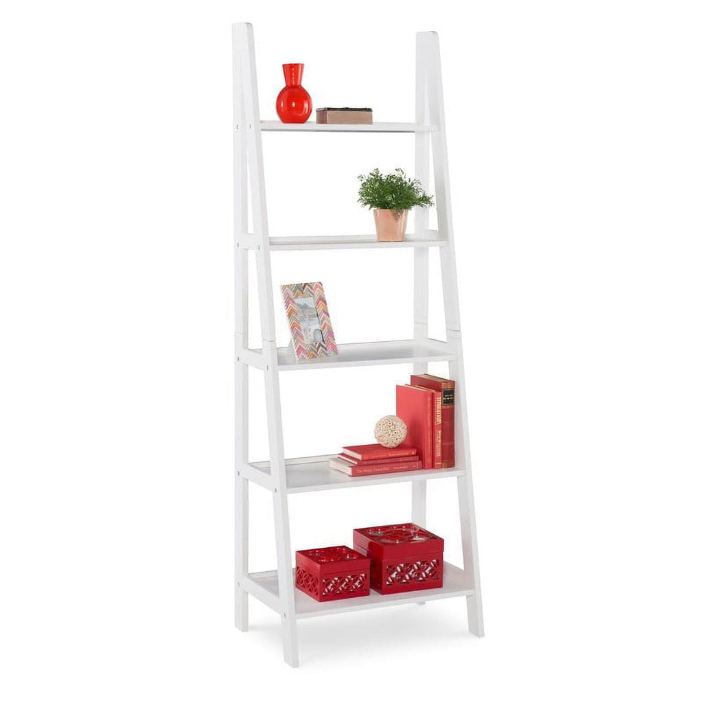 Linon Freya 5-tier Ladder Bookshelf Black