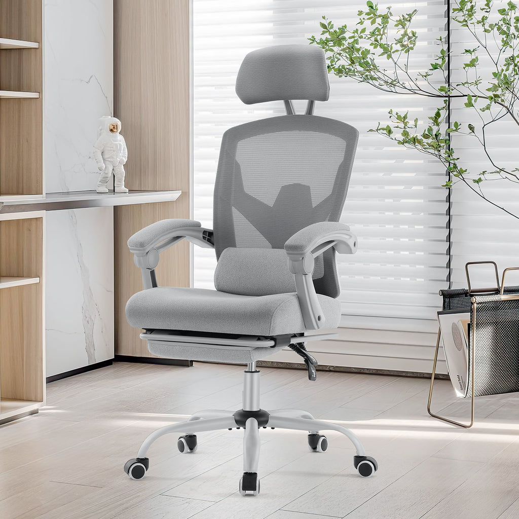 CONCETTA Mesh High Back Ergonomic Office Chair with Lumbar Support - Grey