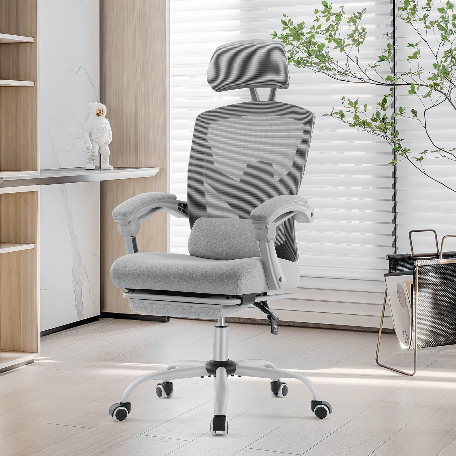 CONCETTA Mesh High Back Ergonomic Office Chair with Lumbar Support - Grey