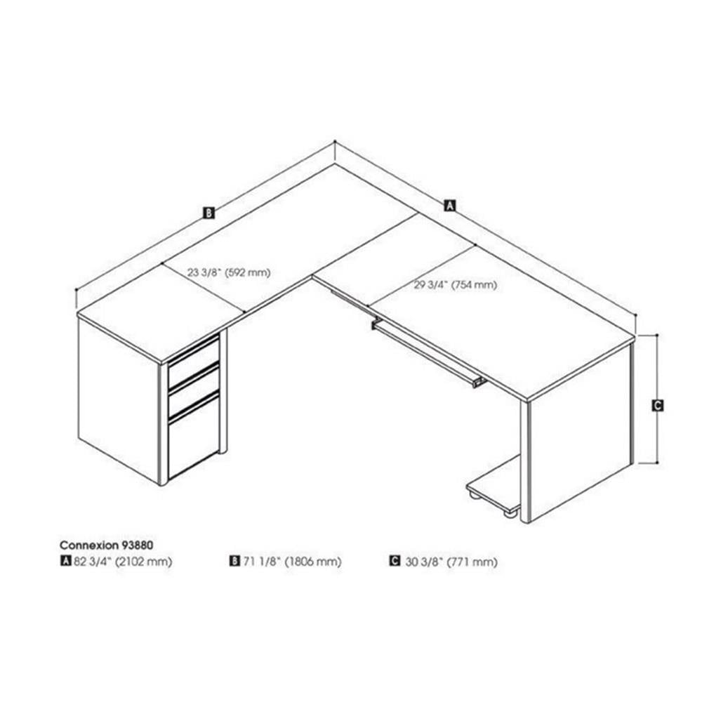 Bowery Hill L-Shaped Desk in Sandstone