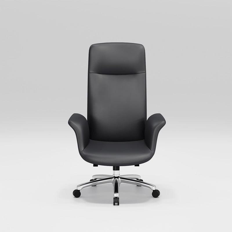 NIUTN Home Office Chair Ergonomic High Back Design Executive Computer Desk Chair, Supports up to 350 Pounds, Bonded Leather,Height Adjustable Task Chair for Executive, Office, Living Room,Black