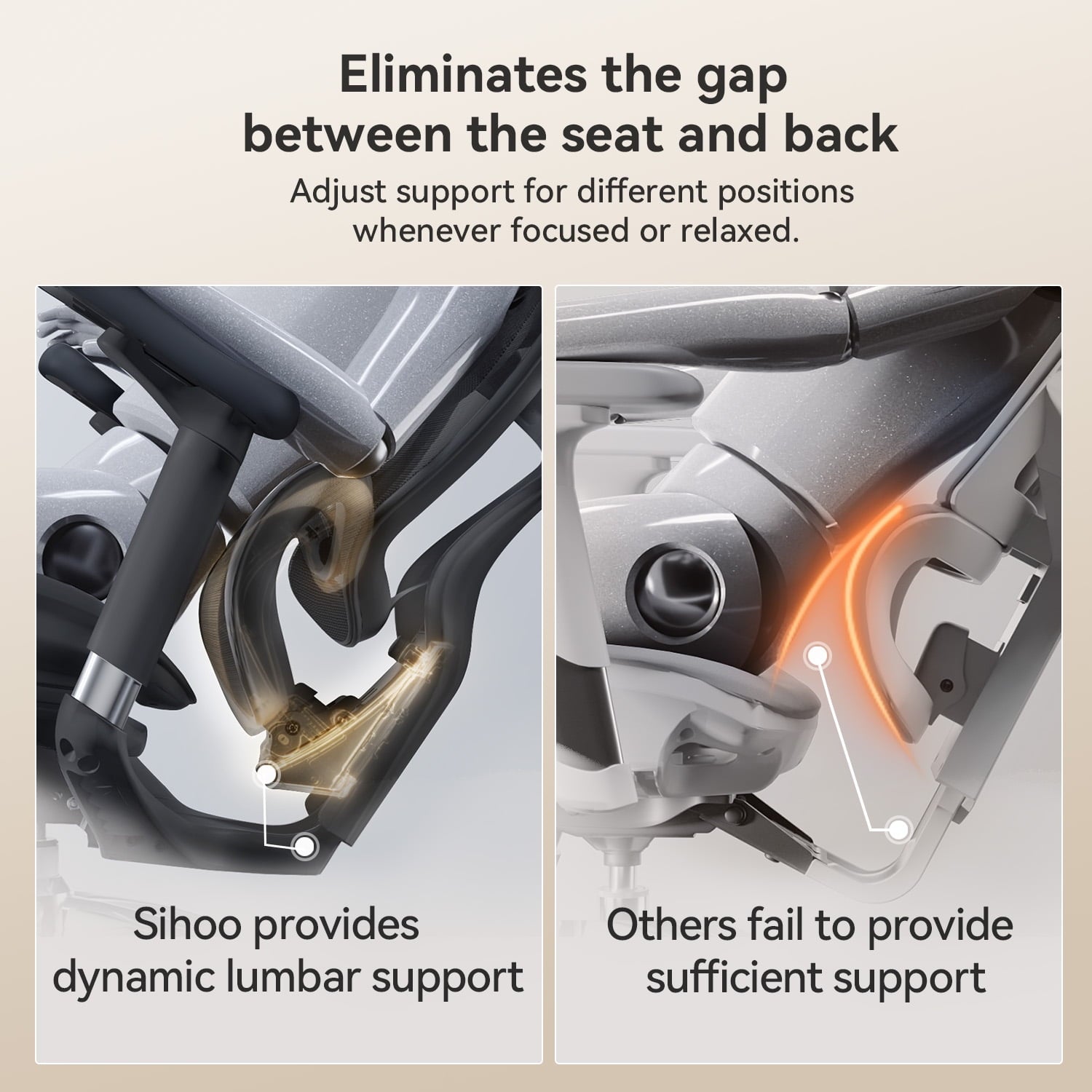 SIHOO Doro C300 Ergonomic Office Chair with Ultra Soft 3D Armrests, High-Back Computer Desk Chair, Big and Tall Mesh Chair for Adult - Black - 300lbs