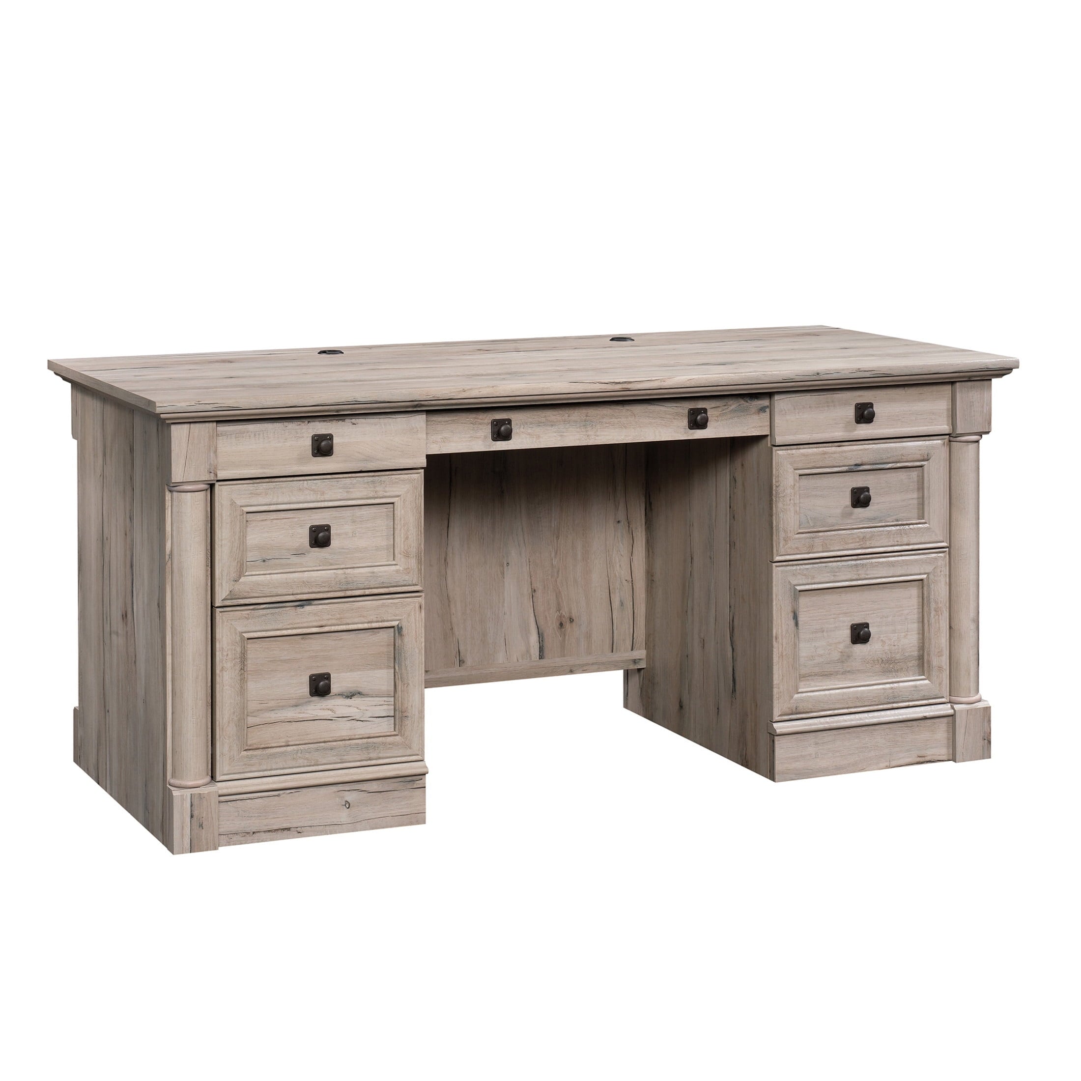 Sauder Palladia Executive Desk, Split Oak Finish