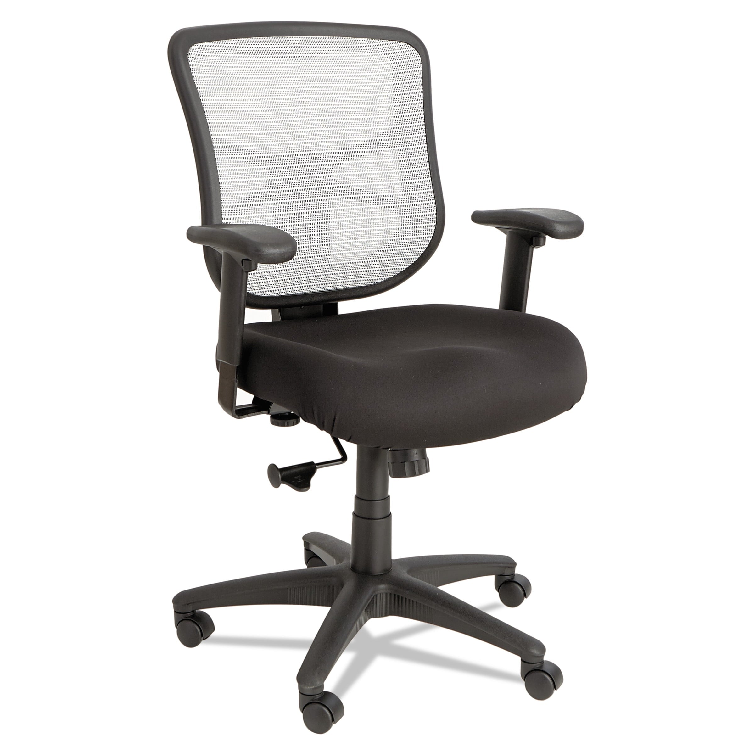 Alera Elusion Series 275 lb. Mid-Back Mesh Task Office Chair - Black
