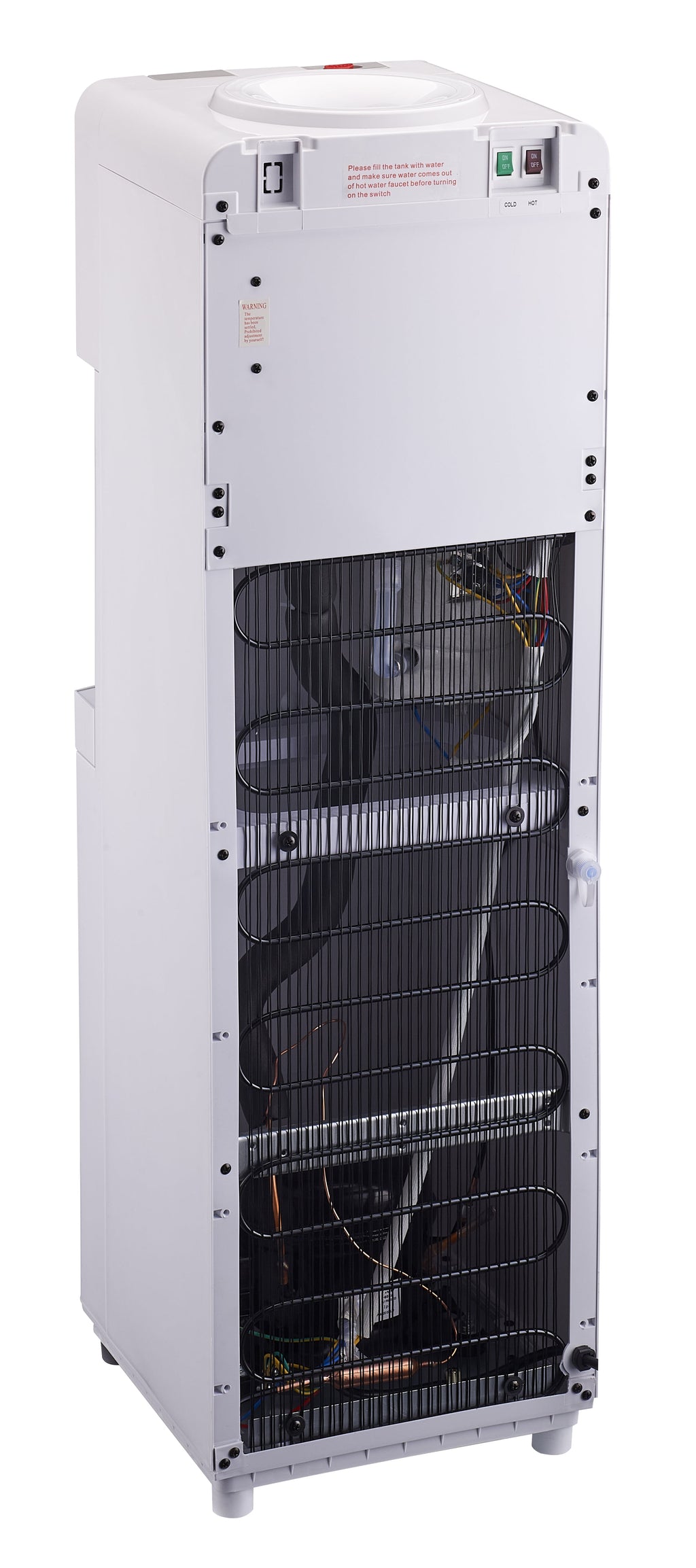 Frigidaire, Top Loading Hot and Cold Water Dispenser, White