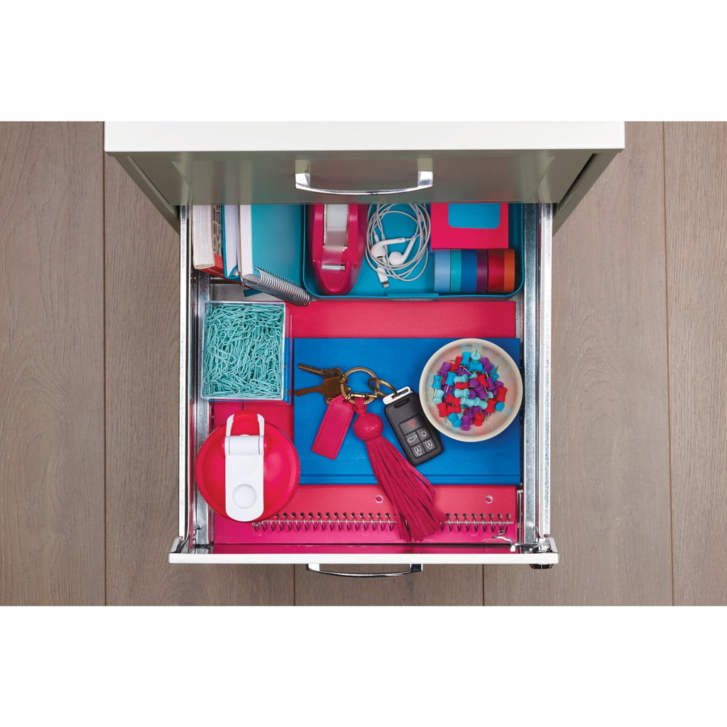 Space Solutions 18" Deep 2 Drawer Mobile Letter Width Vertical File Cabinet, White