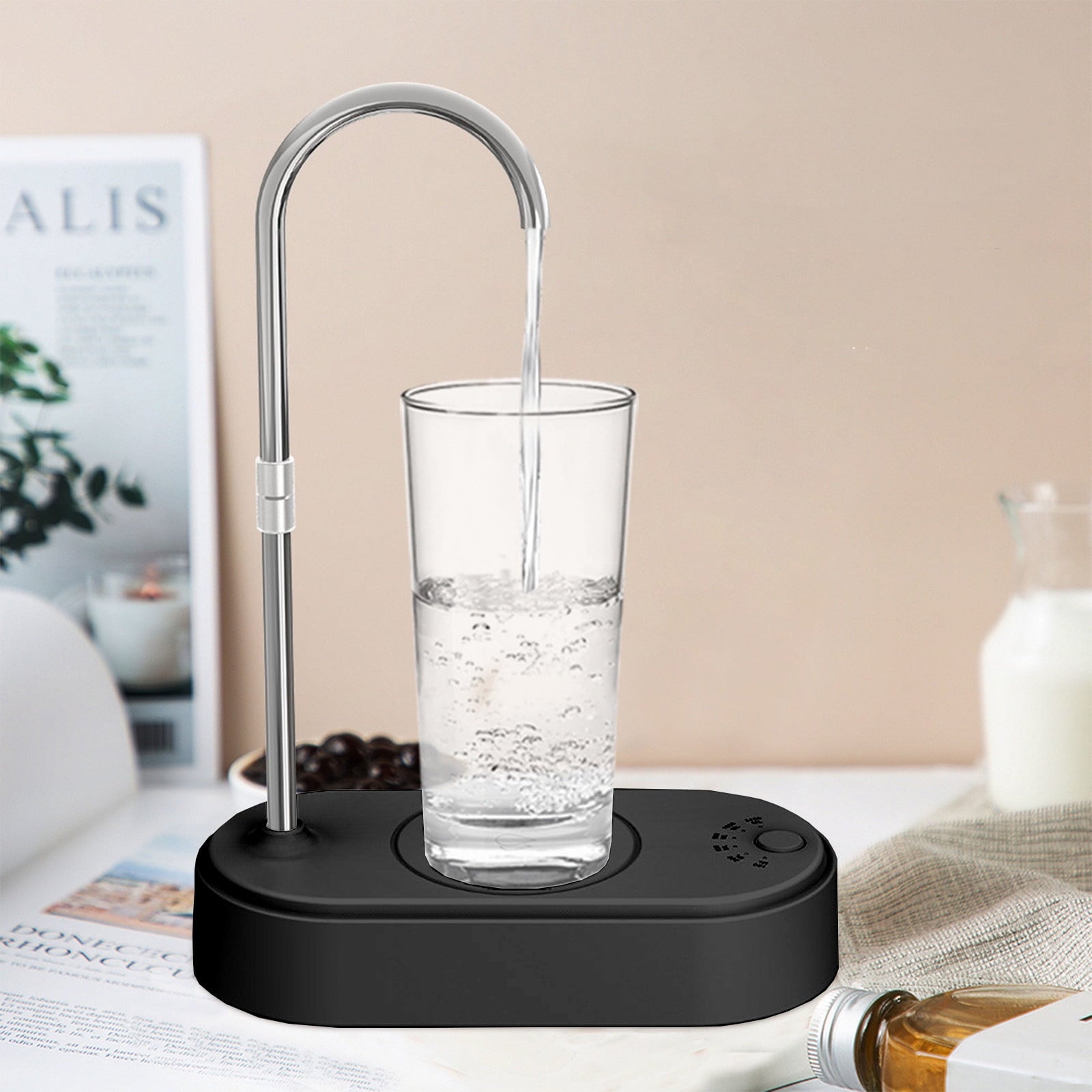 Tray Charging Pure Water,Automatic Touchless Water Dispenser Electric Bottleless Countertop