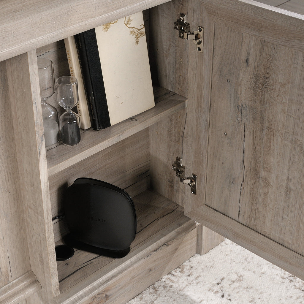 Sauder Palladia Executive Desk, Split Oak Finish